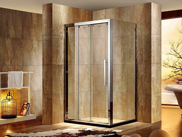 管剛強不銹鋼浴室門定制案例